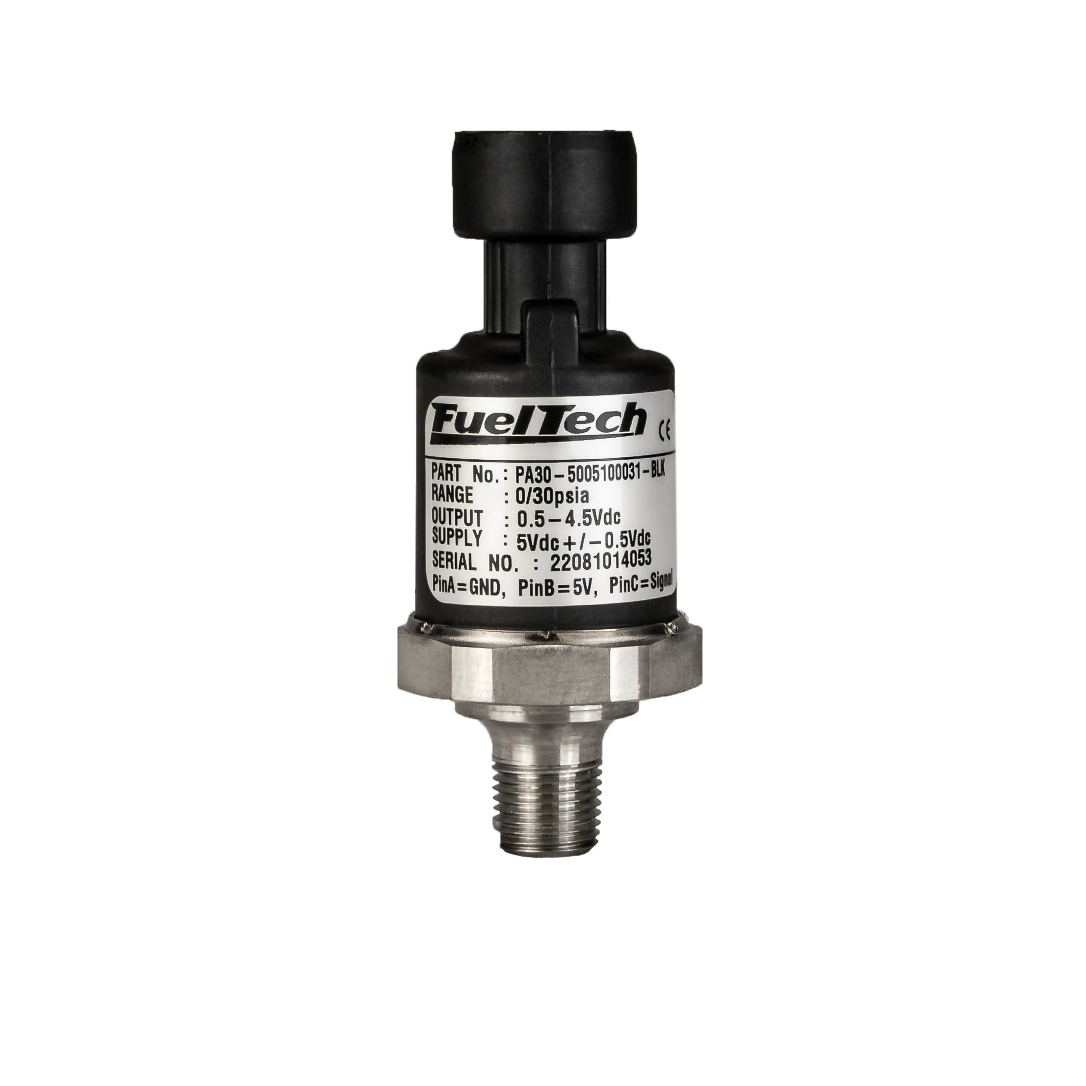 FuelTech 5005100031-BLK Pan Vacuum Sensor (Black Series) FuelTech 5005100031-BLK