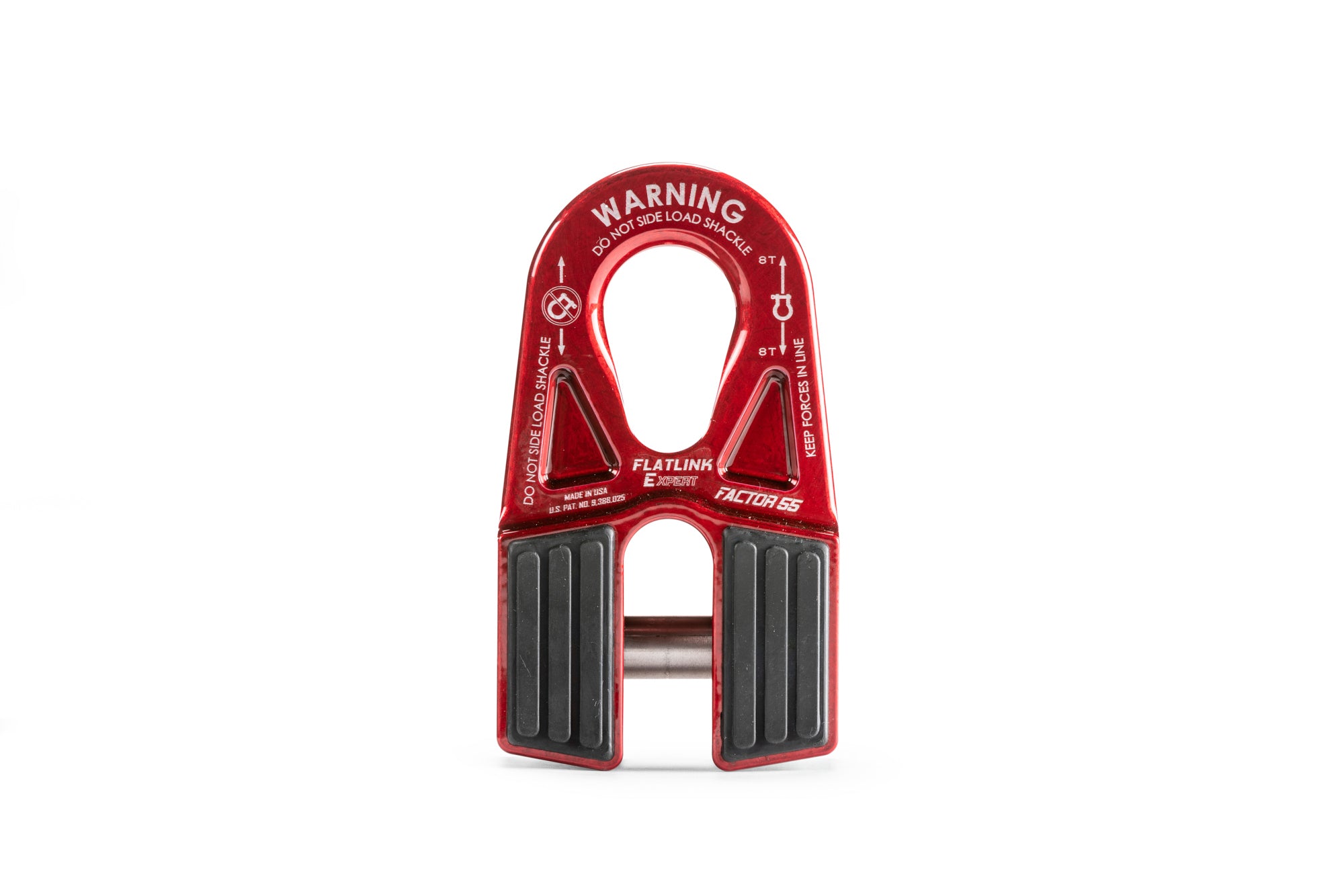 Factor 55 00080-01 Flatlink-E Expert Winch Shackle Mount Red Factor 55 00080-01