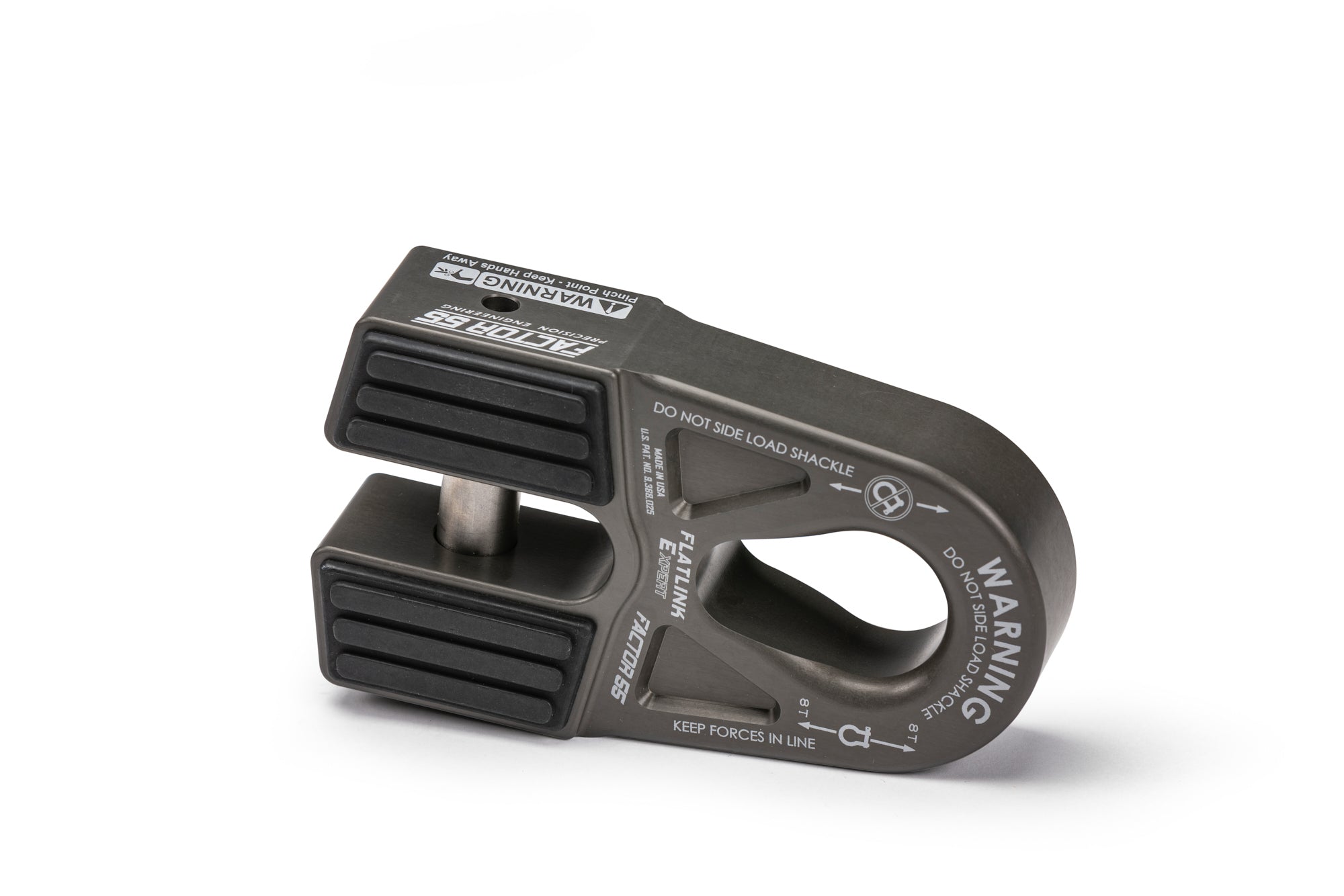 Factor 55 00080-06 Flatlink-E Expert Winch Shackle Mount Gray Factor 55 00080-06