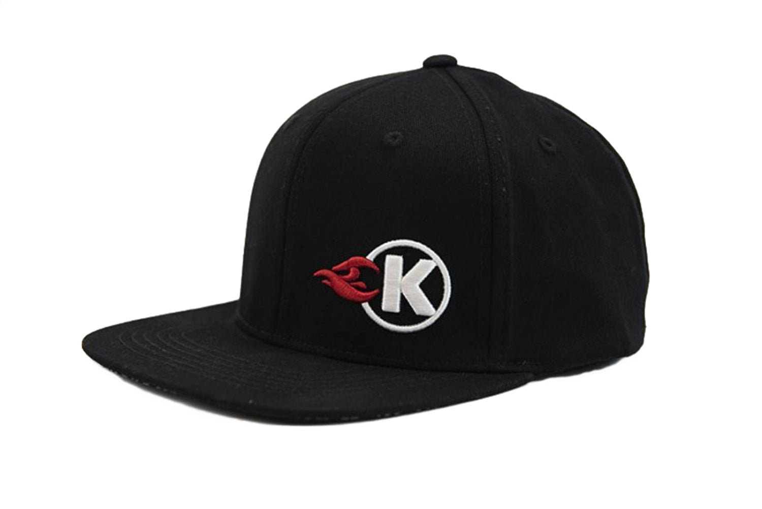 Kooks Custom Headers HT-100606-01 Kooks Black Flexfit K-Flame Logo Hat-Flat Brim-LG/XL Kooks Custom Headers HT-100606-01