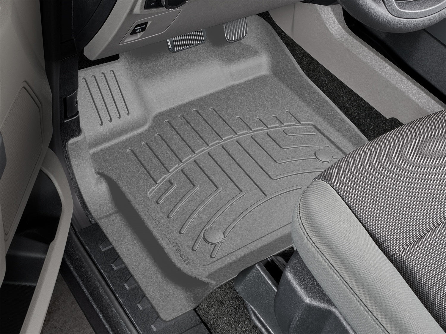 Weathertech 4616441 FloorLiner™ DigitalFit®; Gray; Front; Weathertech 4616441