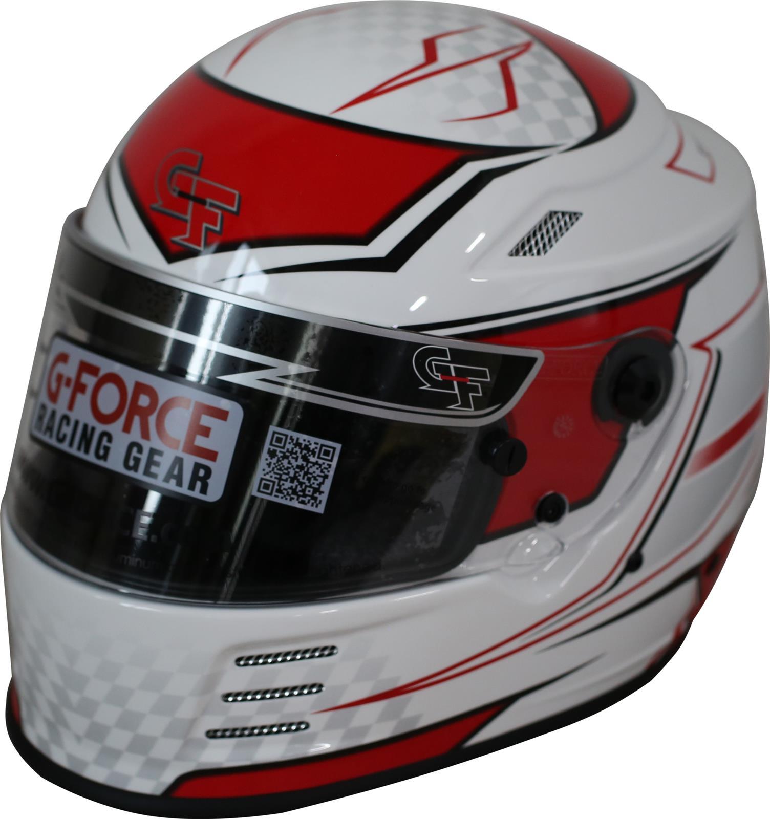 G-FORCE Racing Gear 13005XSMRD HELMET REVO GRAPHICS XSM RED SA2020 G-FORCE Racing Gear 13005XSMRD