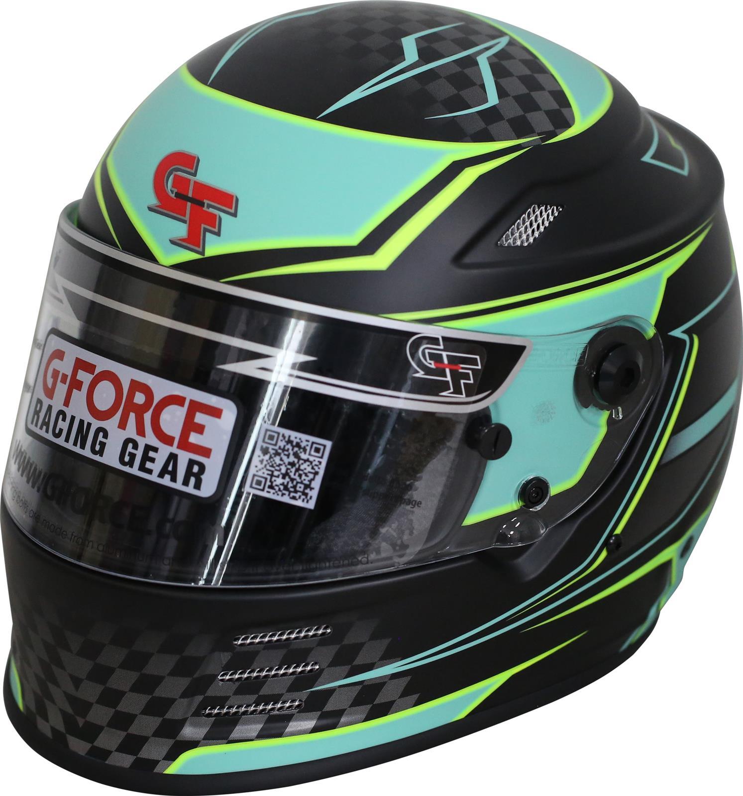 G-FORCE Racing Gear 13005XSMTL HELMET REVO GRAPHICS XSM TEAL SA2020 G-FORCE Racing Gear 13005XSMTL