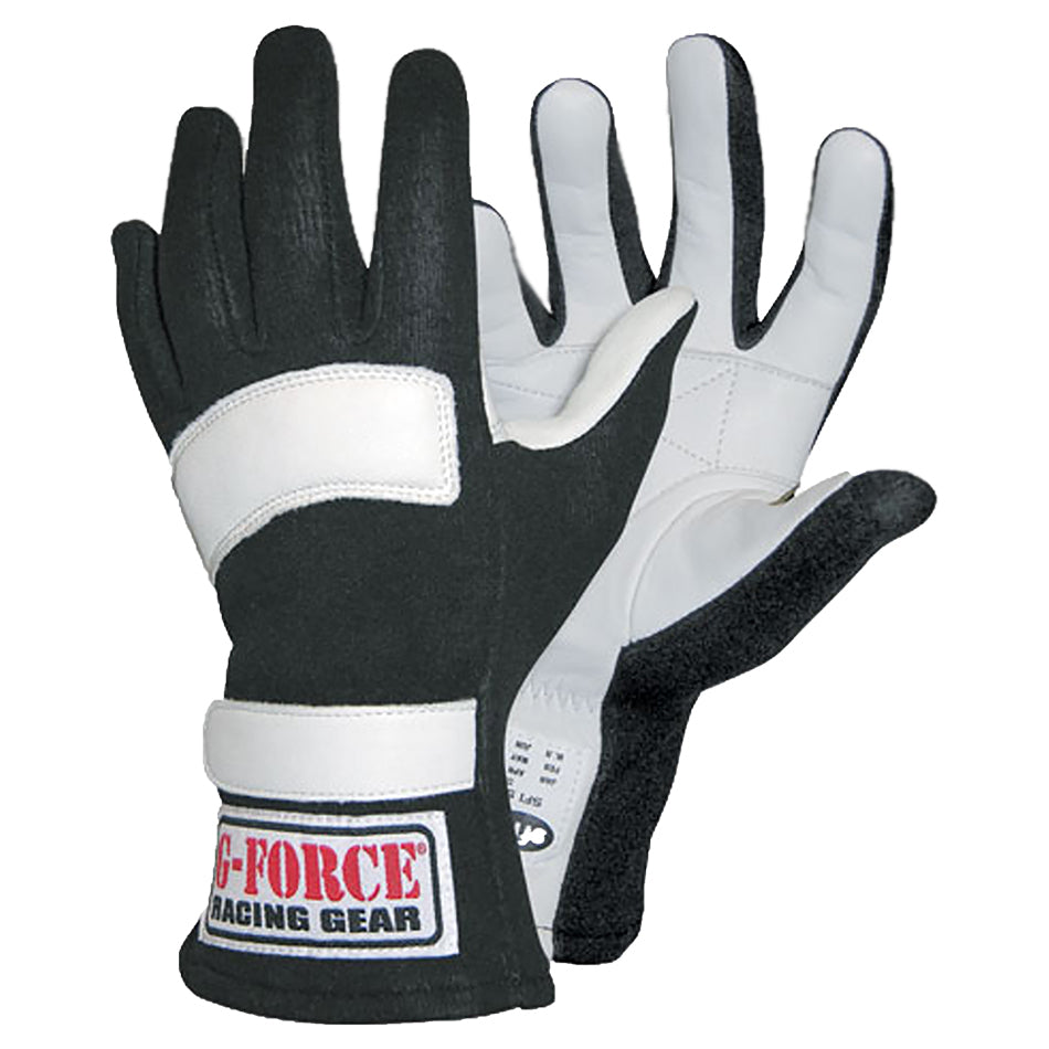 G-FORCE Racing Gear 4101SMLBK G5 Racing Gloves Small Black G-FORCE Racing Gear 4101SMLBK
