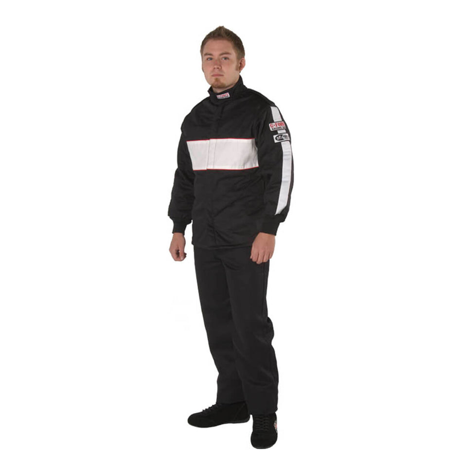 G-FORCE Racing Gear 4385LRGBK GF505 Jacket Only Large Black G-FORCE Racing Gear 4385LRGBK