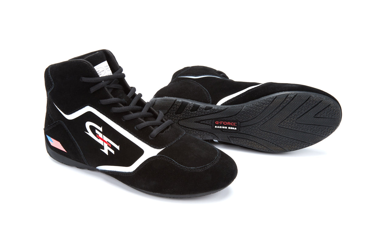 G-FORCE Racing Gear 44000100BK Shoes G-Limit Size 10 Black Midtop G-FORCE Racing Gear 44000100BK