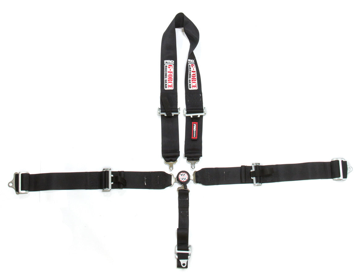 G-FORCE Racing Gear 7543BK U-Type Harness Camlock Black 5pt Pro Series G-FORCE Racing Gear 7543BK
