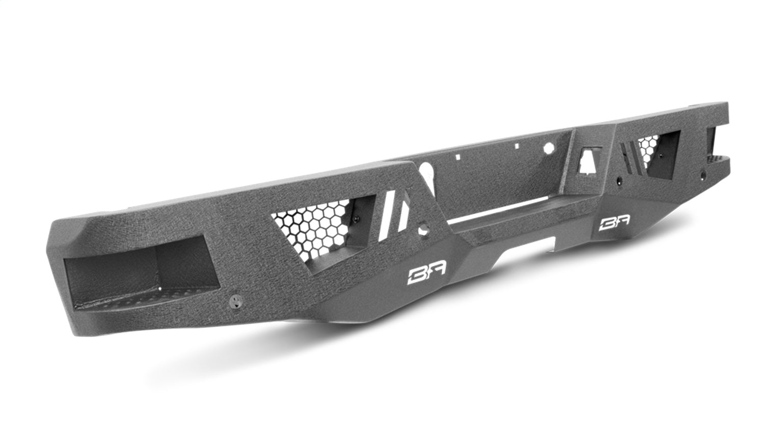 Body Armor GM-2961 ECO-Series Rear Bumper; 1/8 in. Steel Plate; Textured Black; Body Armor GM-2961