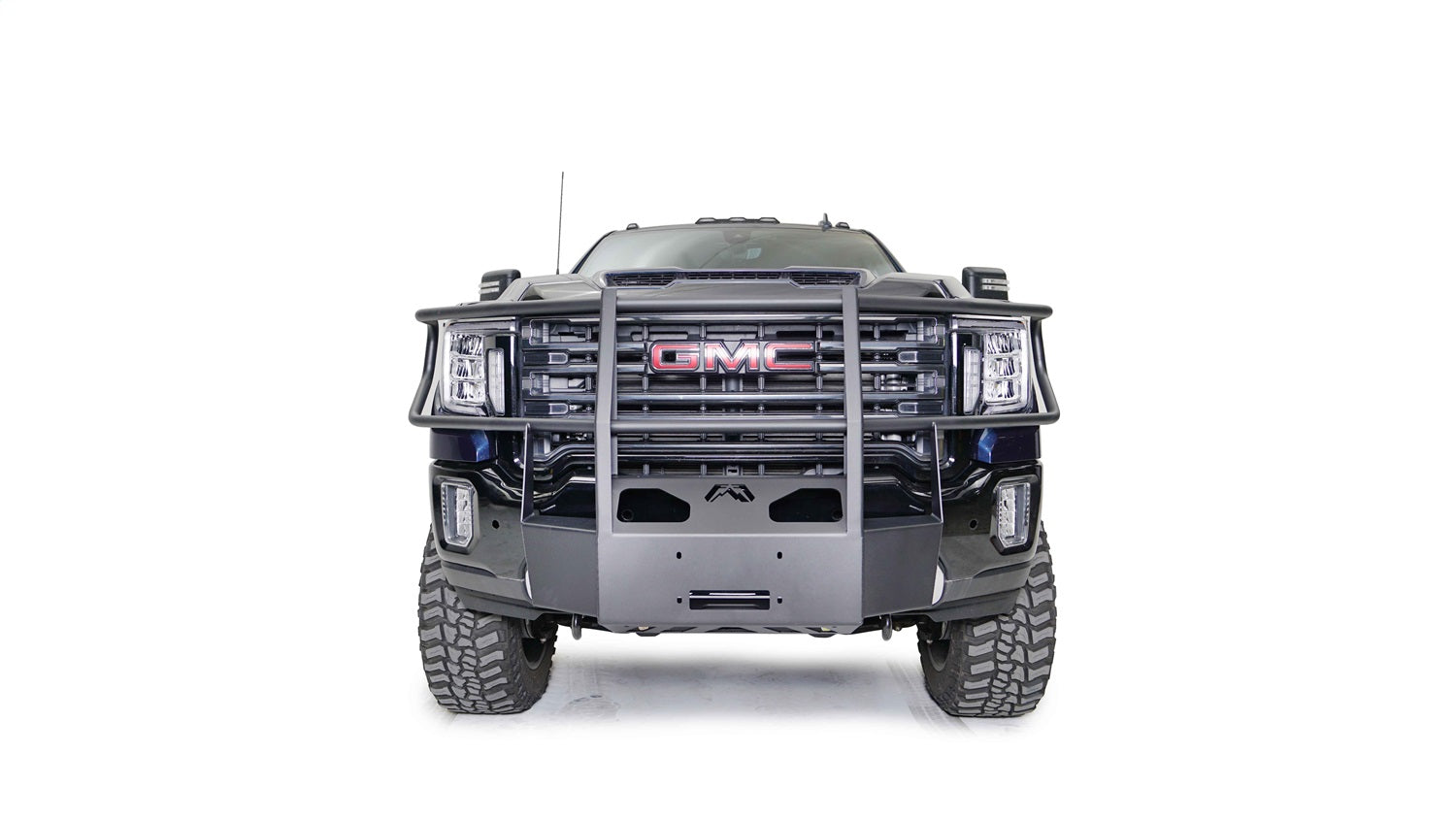 Fab Fours GM20-N5070-1 Winch Mount; 2 Stage Black Powder Coat; Fab Fours GM20-N5070-1