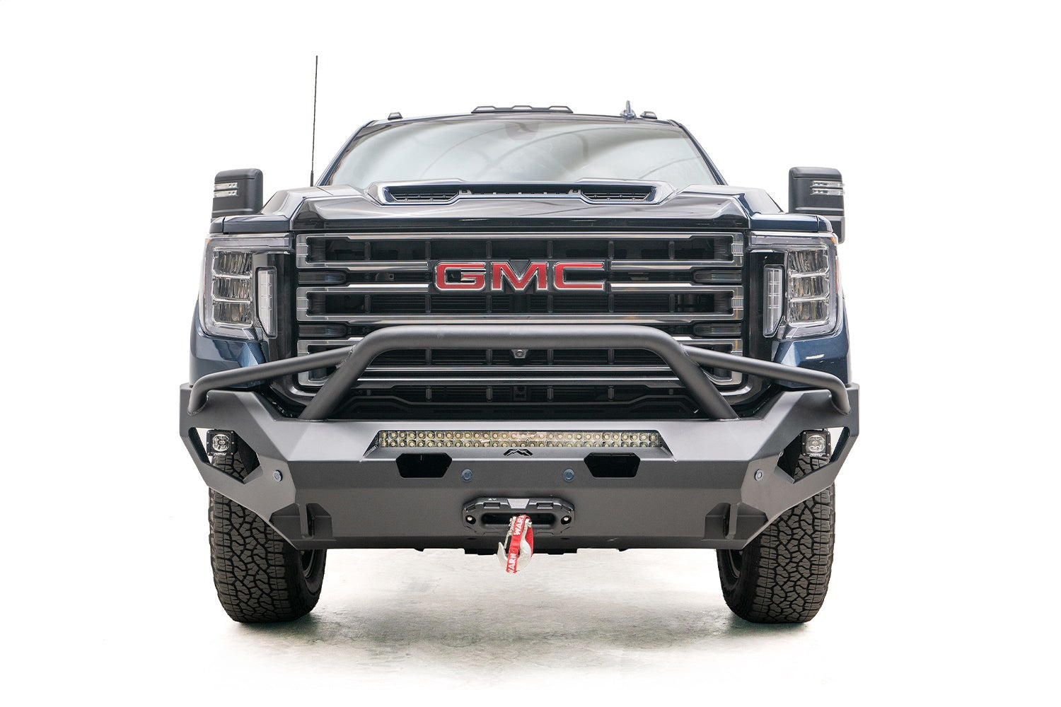 Fab Fours GM20-X5052-B Matrix Front Bumper; w/Pre-Runner Guard; Bare; Fab Fours GM20-X5052-B