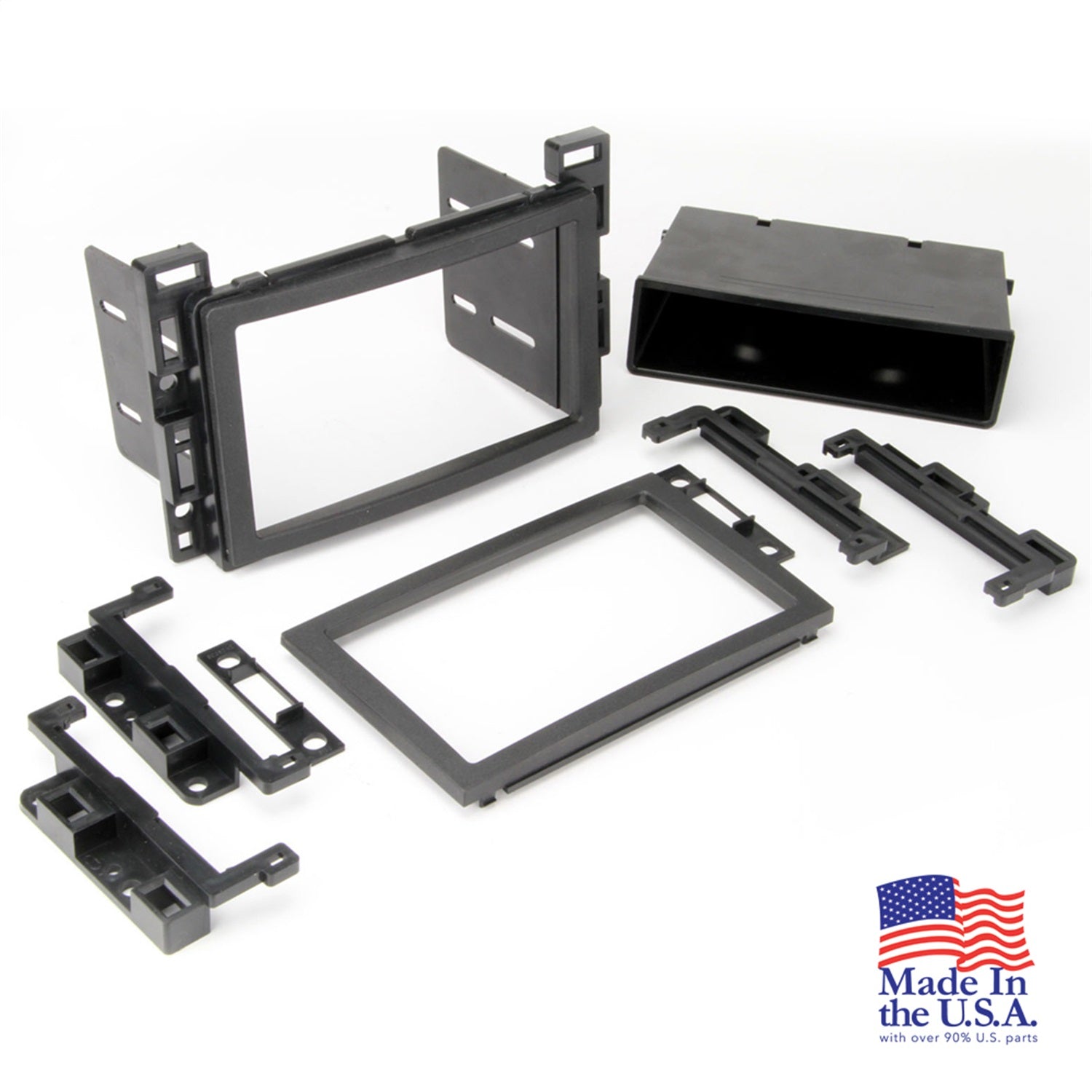 Scosche GM2500B Custom Fit ISO Double DIN Or Single DIN w/Pocket Dash Kit Scosche GM2500B