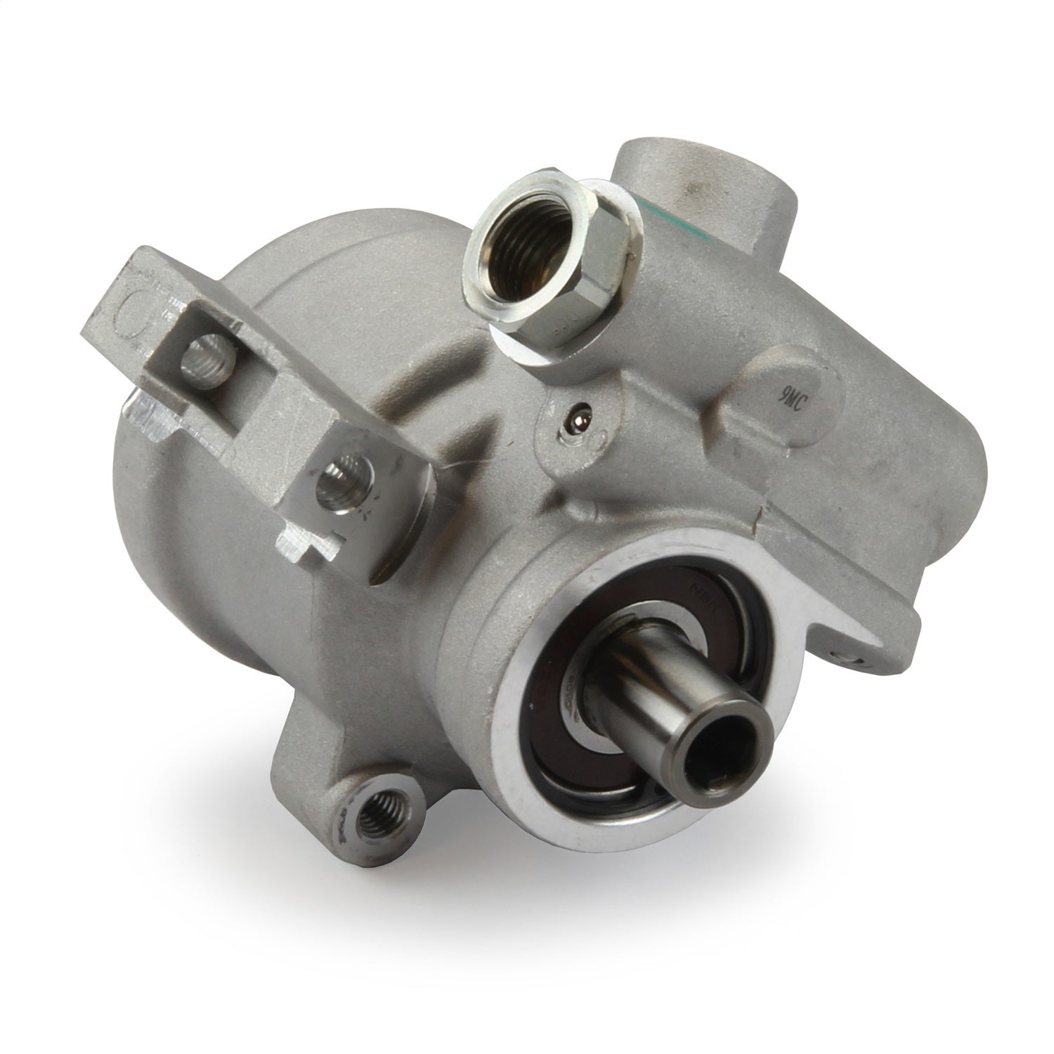 Lokar GMLS5026 High Flow Power Steering Pump; Cast Finish; Lokar GMLS5026