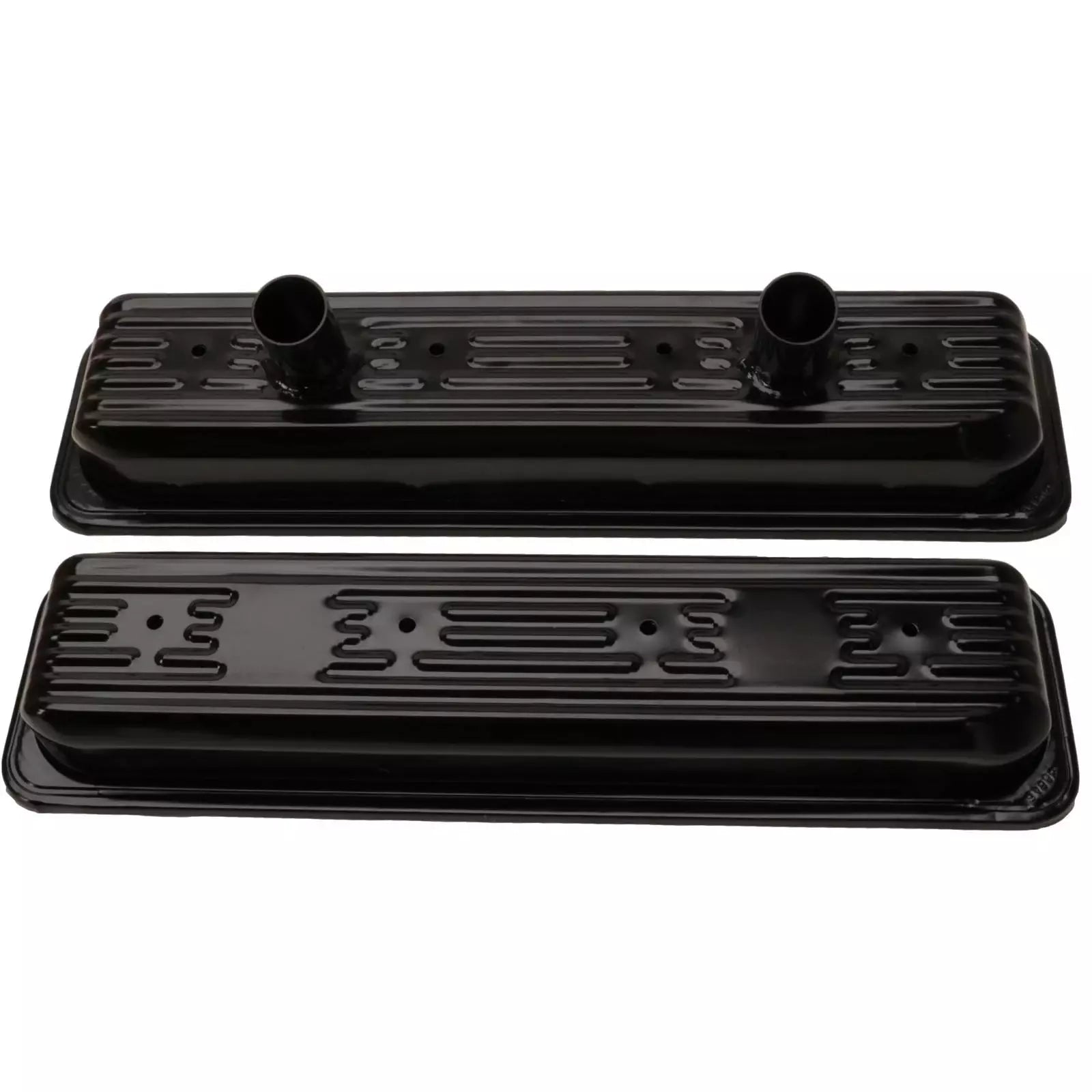 Chevrolet Performance Parts 25534359 Valve Cover Kit SBC Circle Track Steel Black Chevrolet Performance Parts 25534359
