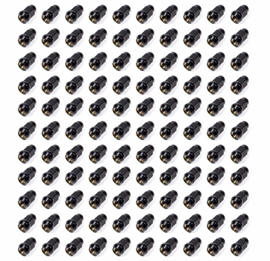 Gorilla Automotive Products 41188BC 100 Lugnuts 1/2 Acorn Bulge 3/4in Hex Black Gorilla Automotive Products 41188BC