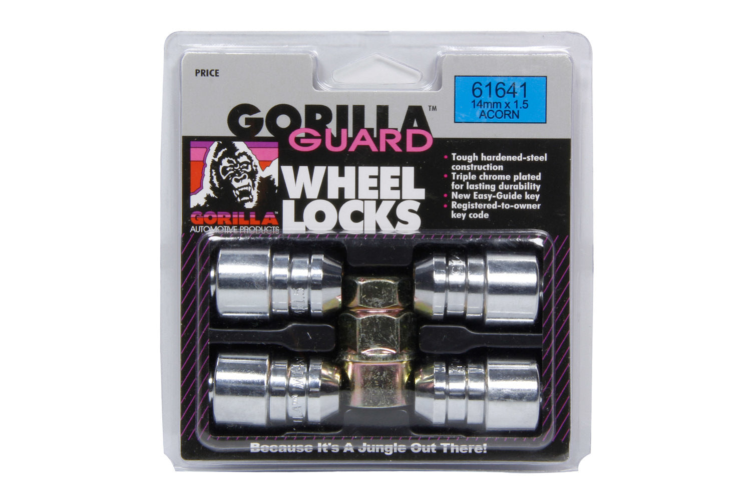 Gorilla Automotive Products 61641 4 Gorilla Guard Locks Acorn 14mm x 1.50 Gorilla Automotive Products 61641