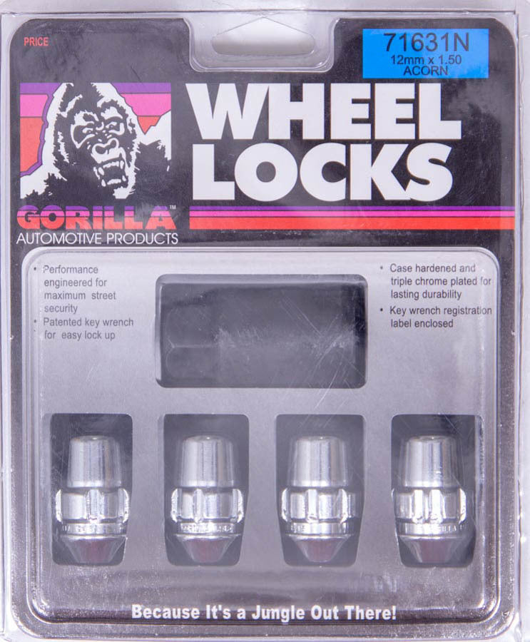 Gorilla Automotive Products 71641N Wheel Lock 14MM x 1.50 Conical (4) Gorilla Automotive Products 71641N