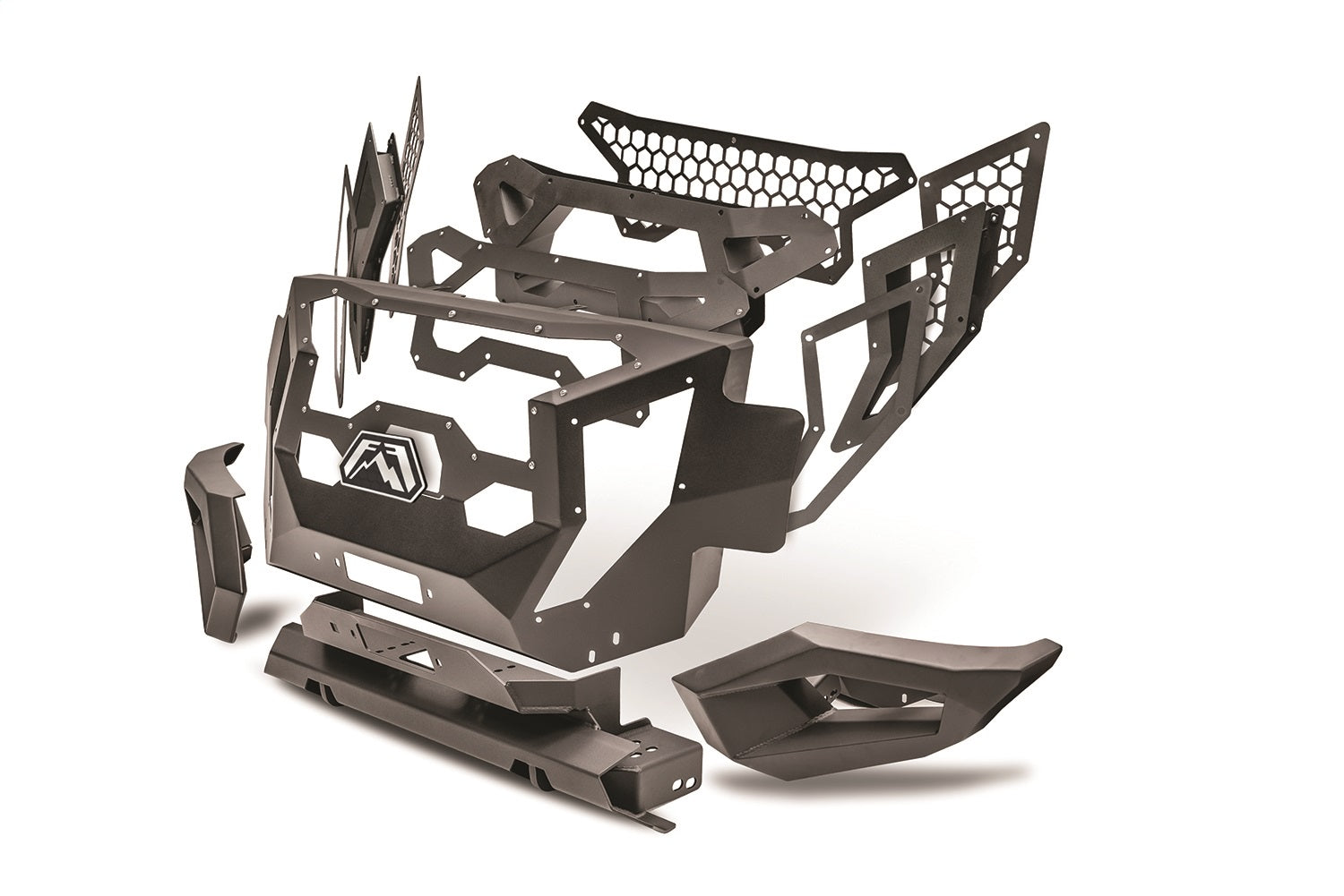 Fab Fours GR4100-B Grumper Grill/Front Bumper Fab Fours GR4100-B
