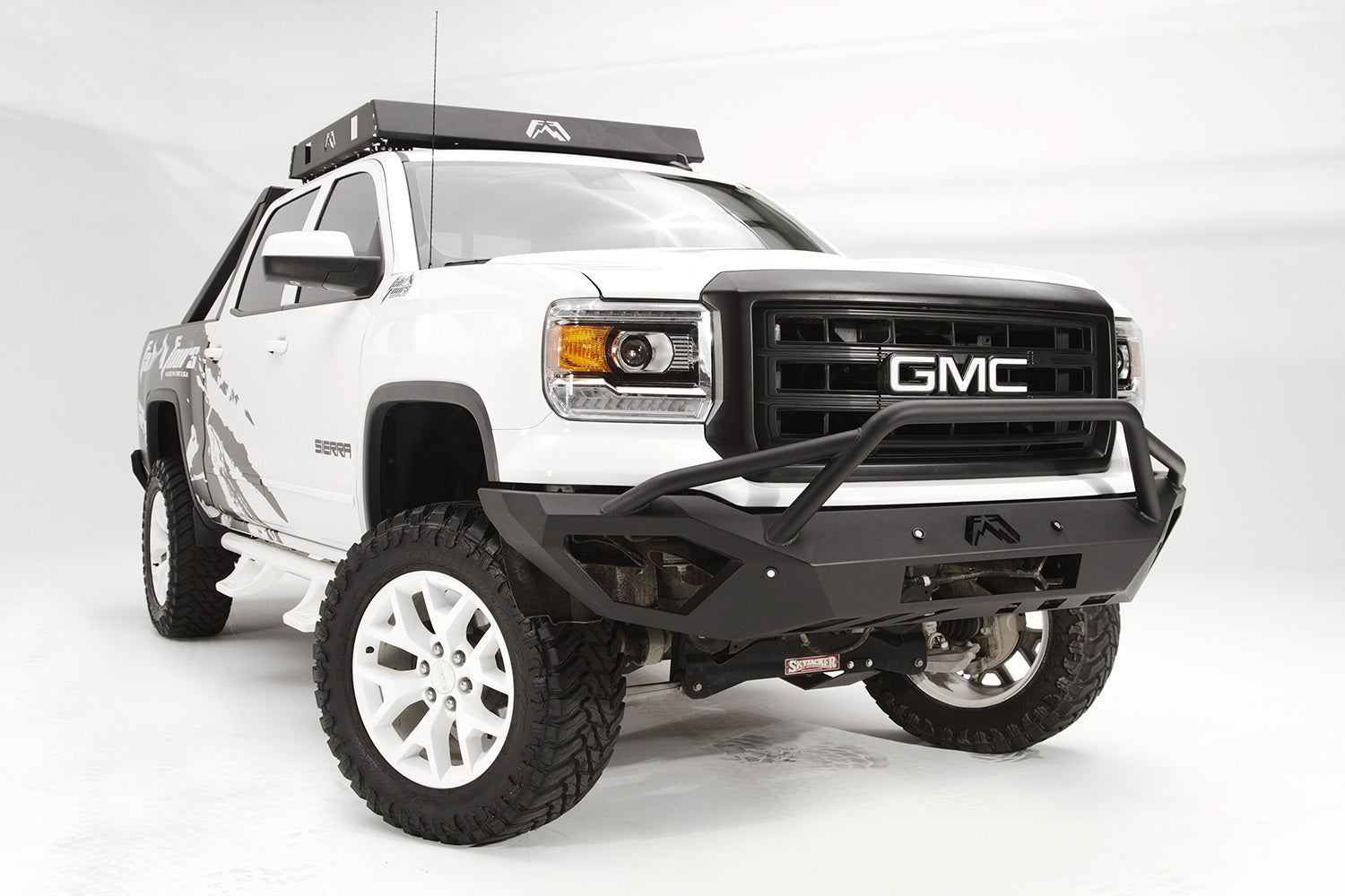 Fab Fours GS14-D3152-B Vengeance Front Bumper; Uncoated/Paintable; Pre-Runner; [AWSL]; Fab Fours GS14-D3152-B