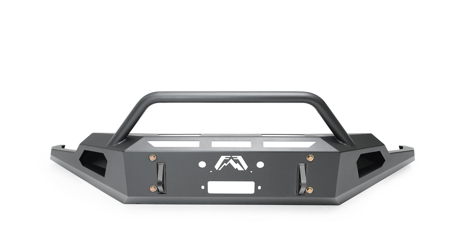 Fab Fours GS19-RS3962-1 Red Steel Front Bumper; w/Pre-Runner Guard; Fab Fours GS19-RS3962-1
