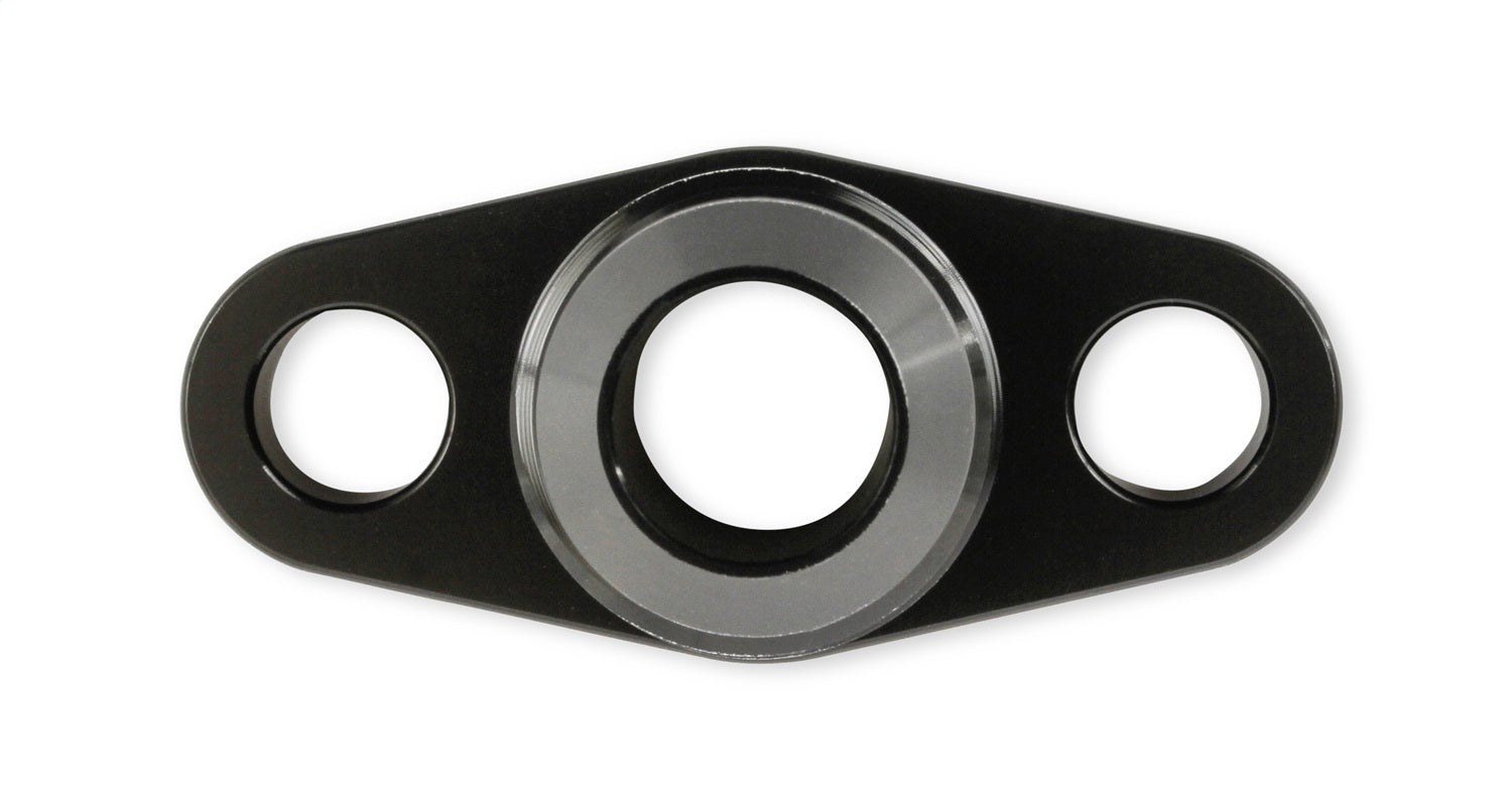 Earl's Performance GT0001ERL Turbo Oil Drain Flange Fitting; 1.496 in. Bolt Spacing; -10AN Male Flare; Earl's Performance GT0001ERL