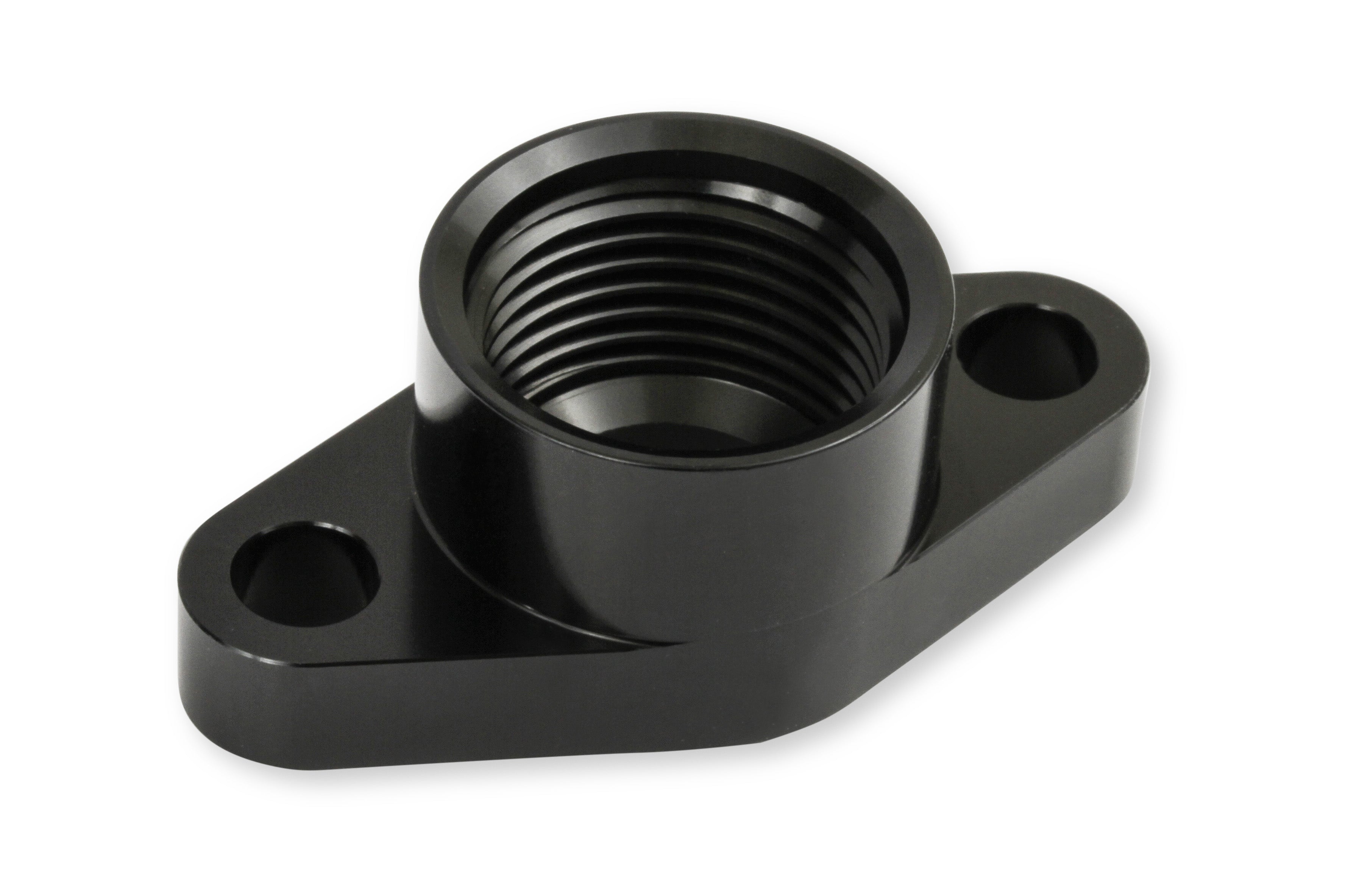 Earl's Performance GT0002ERL Turbo Oil Drain Back Flange 12 ORB Port Black Earl's Performance GT0002ERL