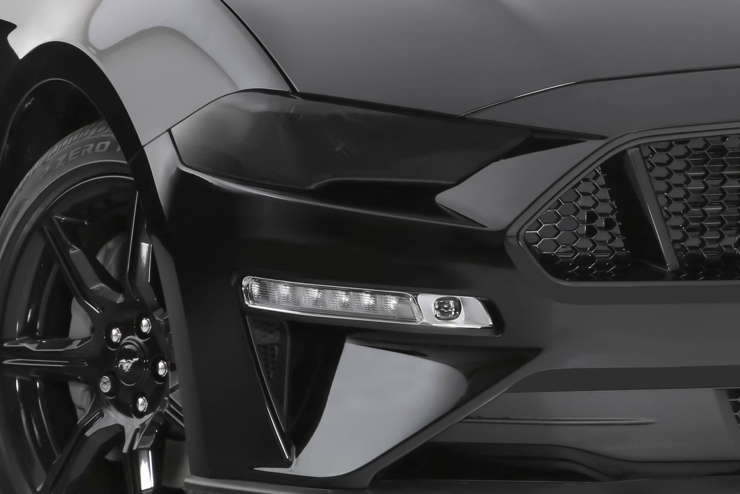 GT Styling GT0995S SMOKE HEADLIGHT COVERS 18-25 MUSTANG GT Styling GT0995S