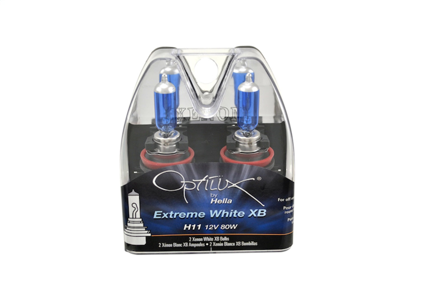 Hella H71071032 HELLA H11 Design Series Halogen Light Bulb; Twin Pack Hella H71071032