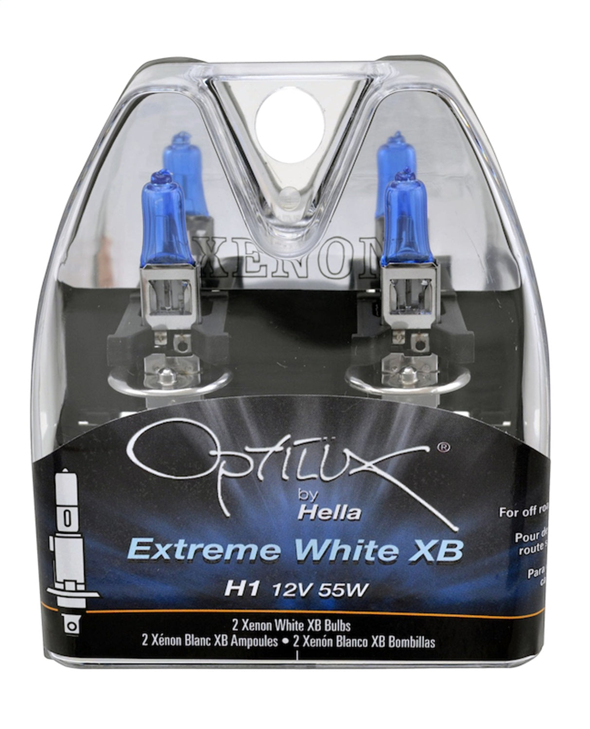 Hella H71071242 HELLA H1 Design Series Halogen Light Bulb; Twin Pack Hella H71071242