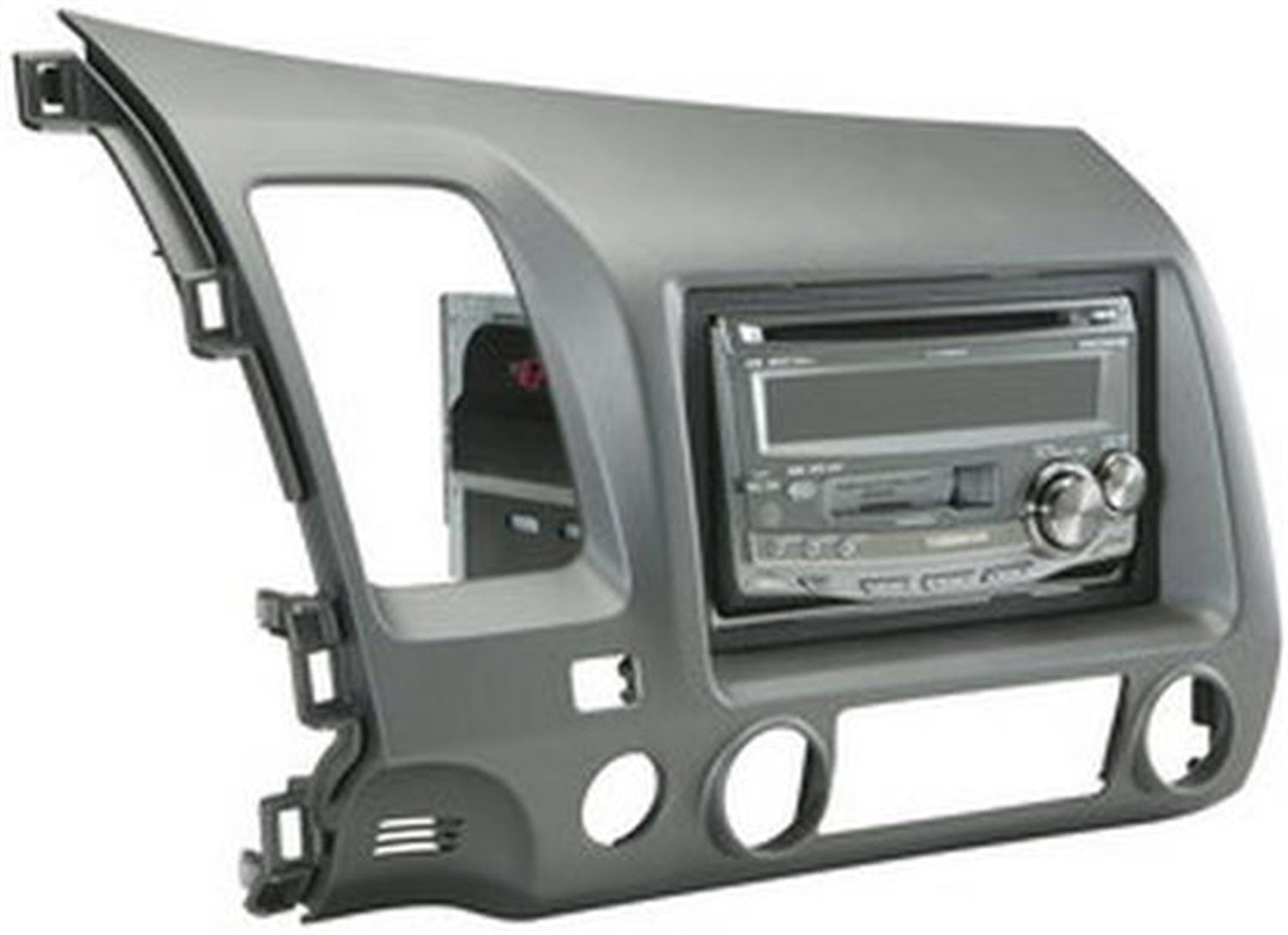 Scosche HA1561DGB Custom Fit ISO Double DIN Or Single DIN w/Pocket Dash Kit Scosche HA1561DGB