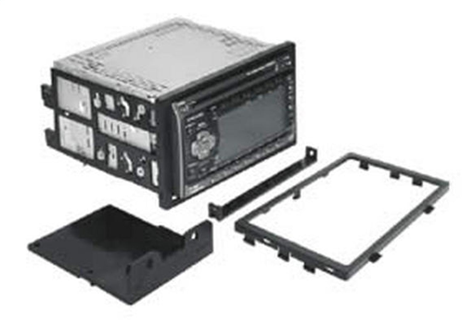 Scosche HA1566B Custom Fit ISO Double DIN Dash Kit Scosche HA1566B