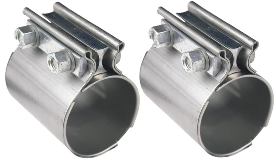 Hooker 41172HKR Exhaust Coupler Clamps 2-1/2 SS 2pk Hooker 41172HKR