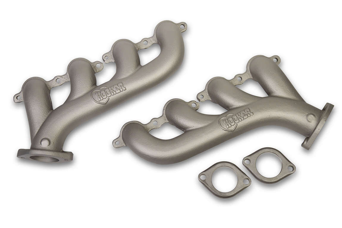 Hooker 8501-4HKR GM LS Cast Iron Exhaust Manifolds Ti- Finish Hooker 8501-4HKR