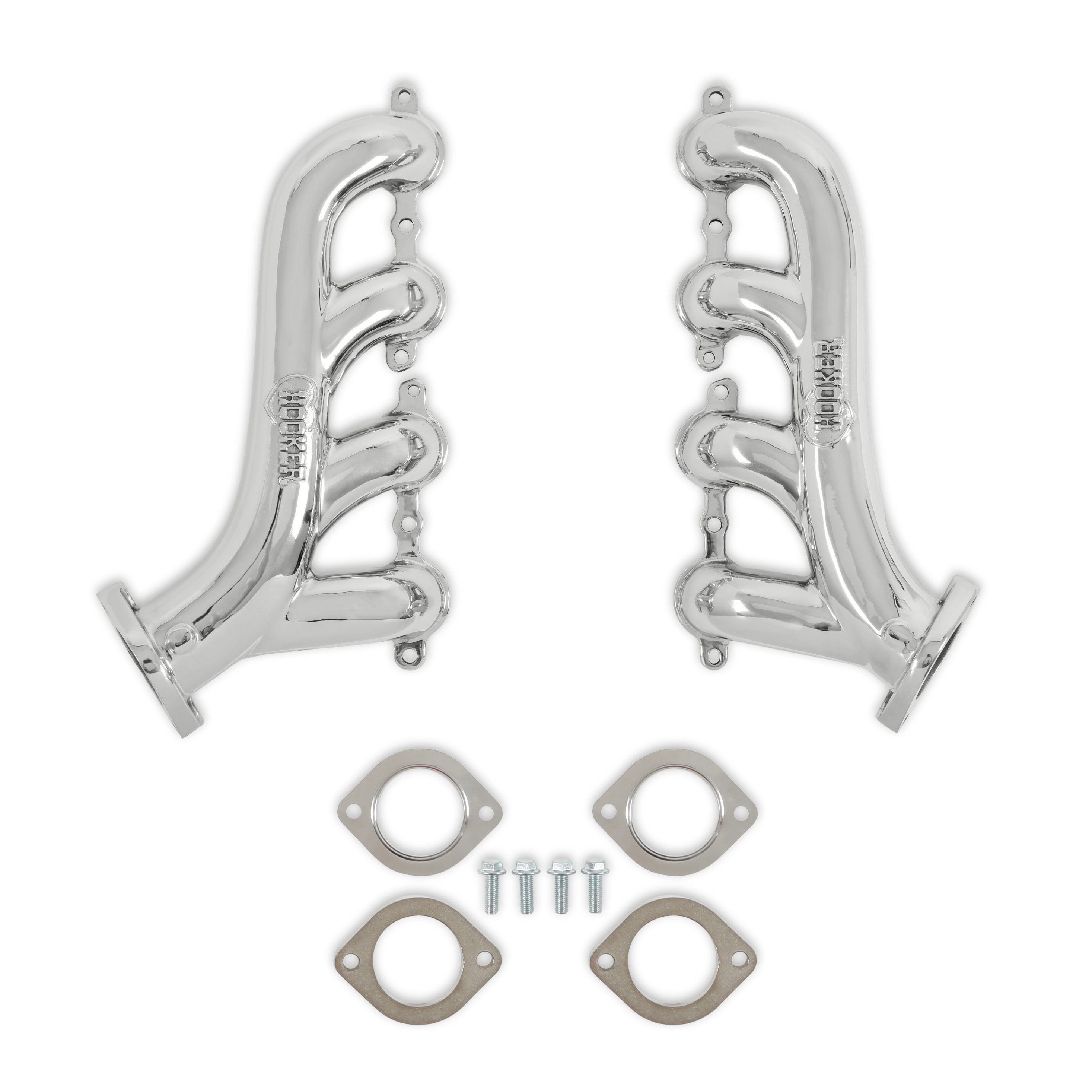 Hooker 8503-1HKR Exhaust Manifold Set GM LS Swap Cast SS Polished Hooker 8503-1HKR