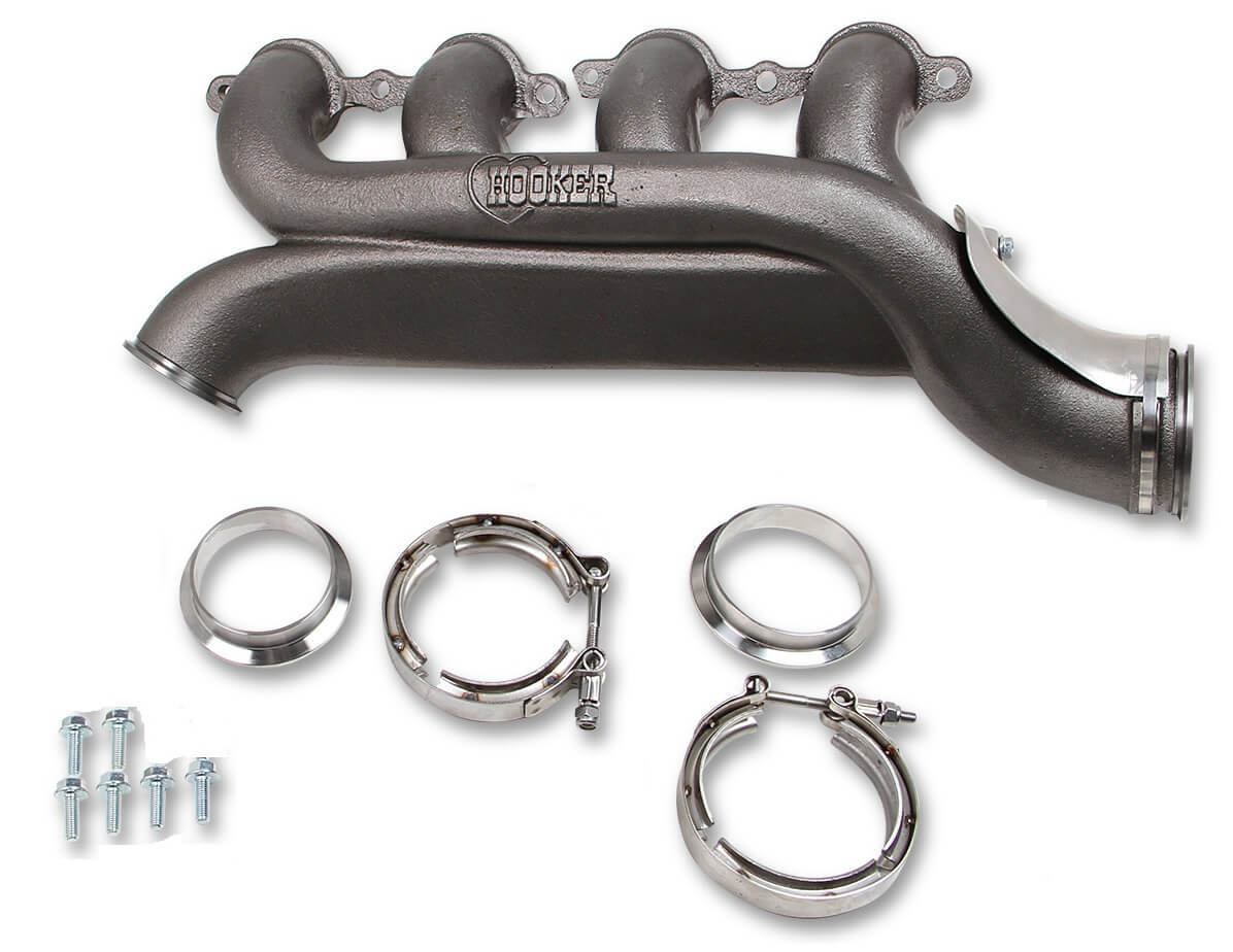 Hooker 8512HKR Exhaust Manifold RH LS Turbo w/Clamps Hooker 8512HKR