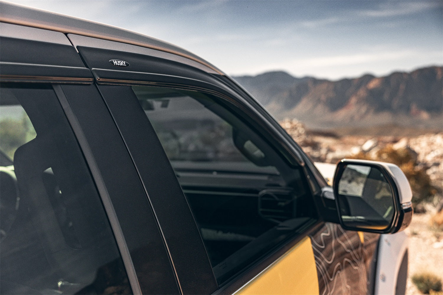 Husky Liners 2854111 Low Profile Ventvisor Deflector; Smoke; Outside Mount; 4 pc. Husky Liners 2854111