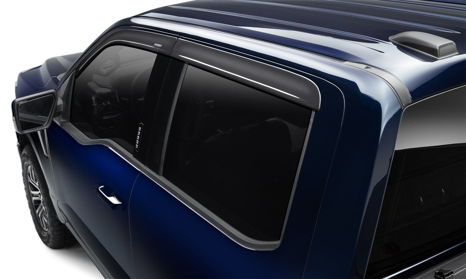 Husky Liners 2854055 Low Profile Ventvisor Deflector; Smoke; Outside Mount; 4 pc. Husky Liners 2854055