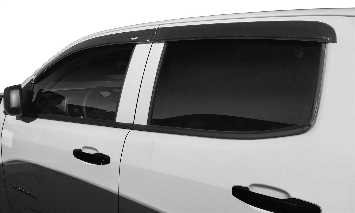 Husky Liners 2854049 Low Profile Ventvisor Deflector; Smoke; Outside Mount; 4 pc. Husky Liners 2854049