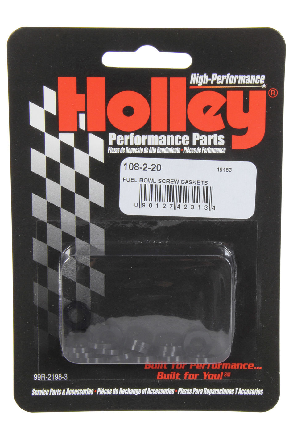 Holley 108-2-20 Fuel Bowl Screw Gasket; Paper Gasket; Qty. 20; Holley 108-2-20