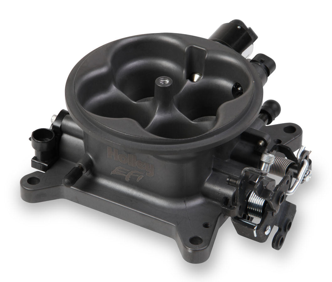 Holley EFI 112-587 Throttle Body; 4150 Flange; 4 bbl; 1000 cfm; Hard Core Gray; Holley EFI 112-587