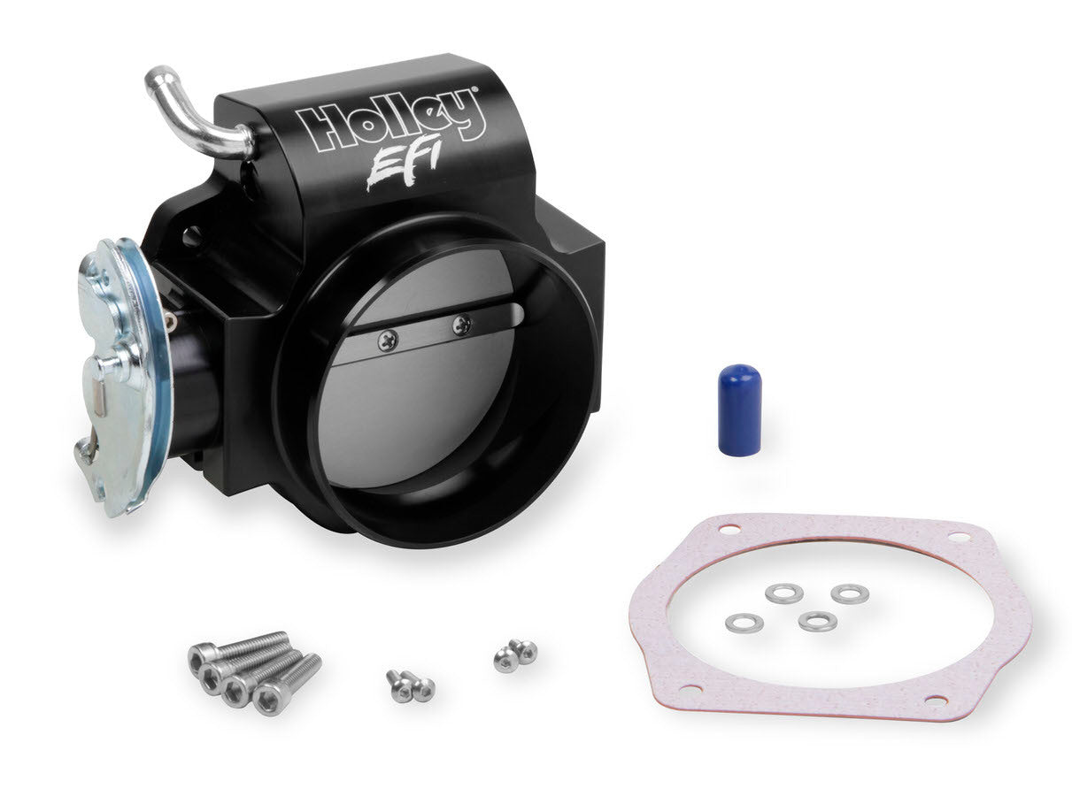 Holley EFI 112-589 90mm LS Throttle Body w/Tapered Bore - Black Holley EFI 112-589