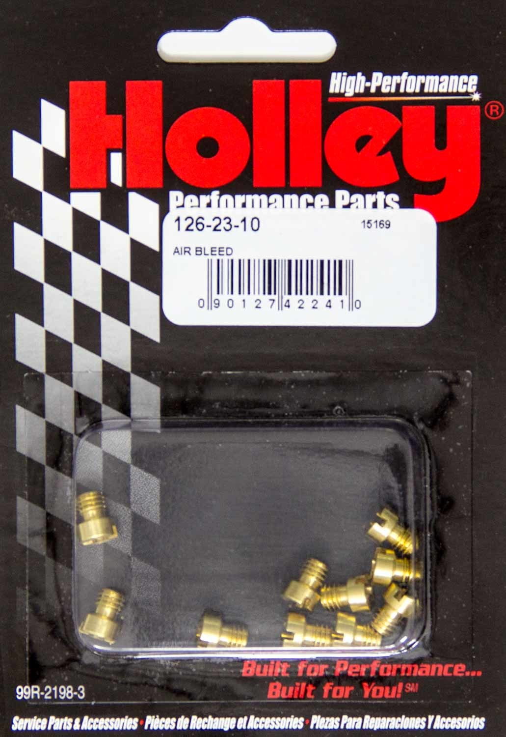Holley 126-34-10 Replaceable Air Bleed; Drill Size 0.034; 10 Per Package; Holley 126-34-10