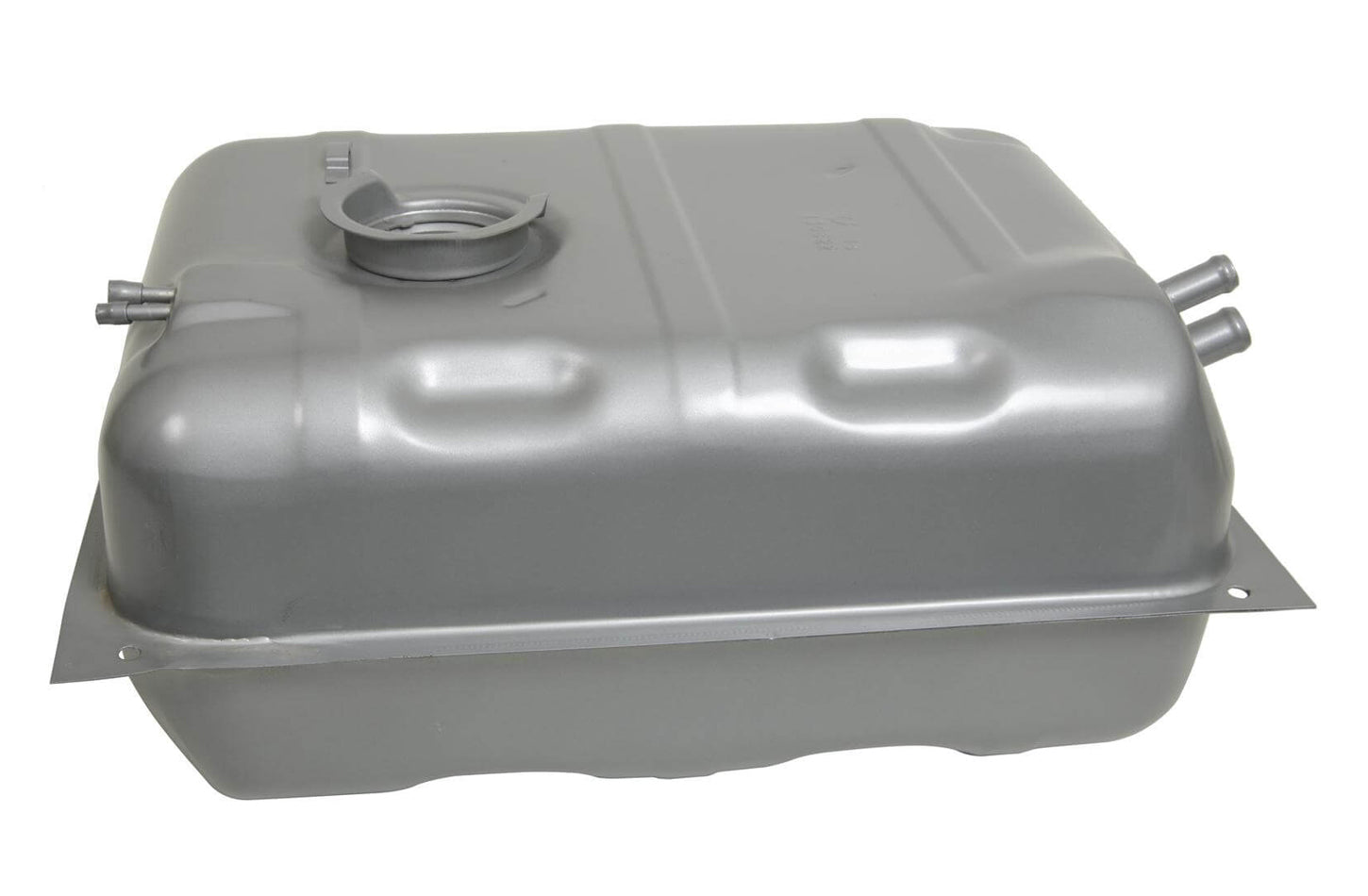 Holley 19-510 Sniper Fuel Tank; Rear; Stock Replacement; 15.5 Gallon; Silver Finish; Holley 19-510