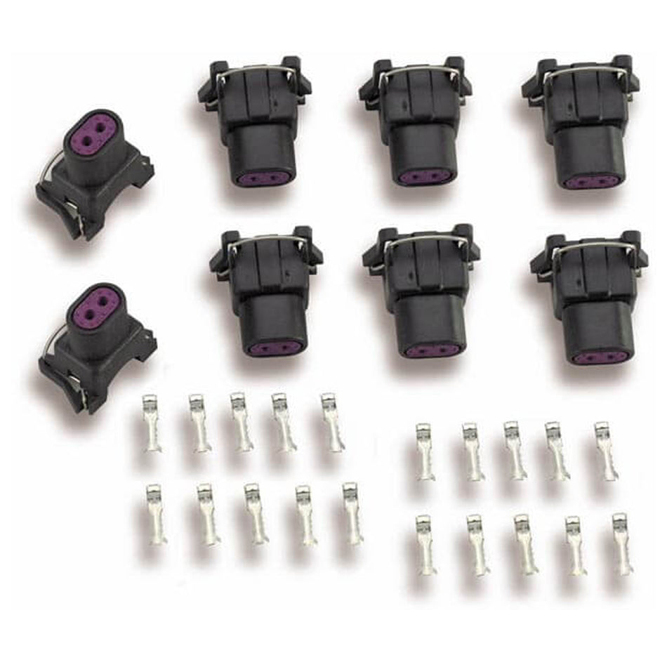 Holley EFI 534-112 Delphi Injector Terminal & Connector Kit 8pk Holley EFI 534-112