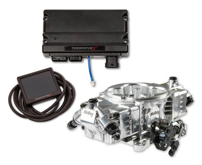 Holley EFI 550-1004 Terminator EFI X Stealth Kit 4150 8-Injectors Holley EFI 550-1004