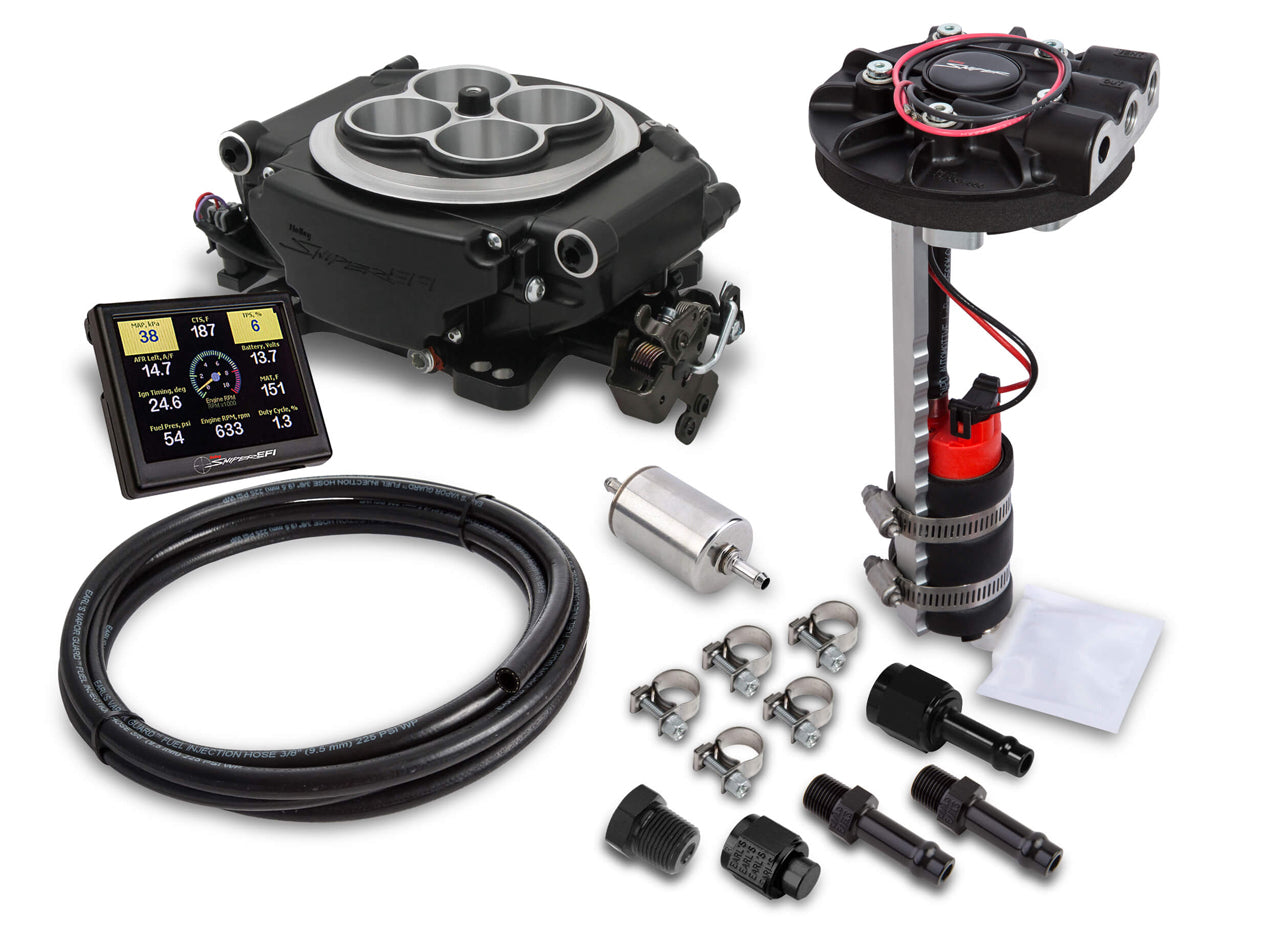 Holley EFI 550-511D Sniper EFI Master Kit - 4150 - Black Ceramic Holley EFI 550-511D