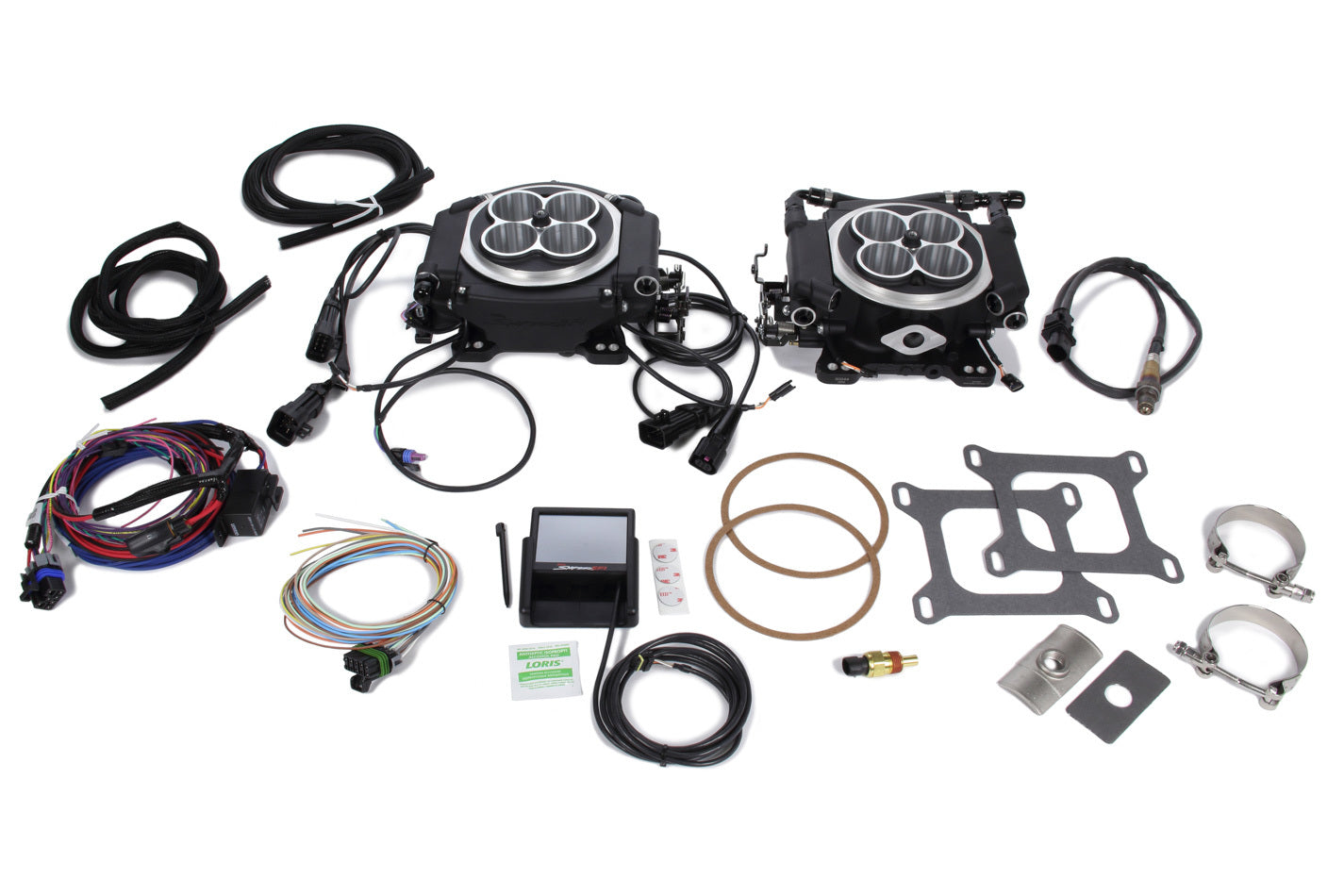 Holley EFI 550-528 Sniper 4150 2x4 EFI Kit - Black Holley EFI 550-528