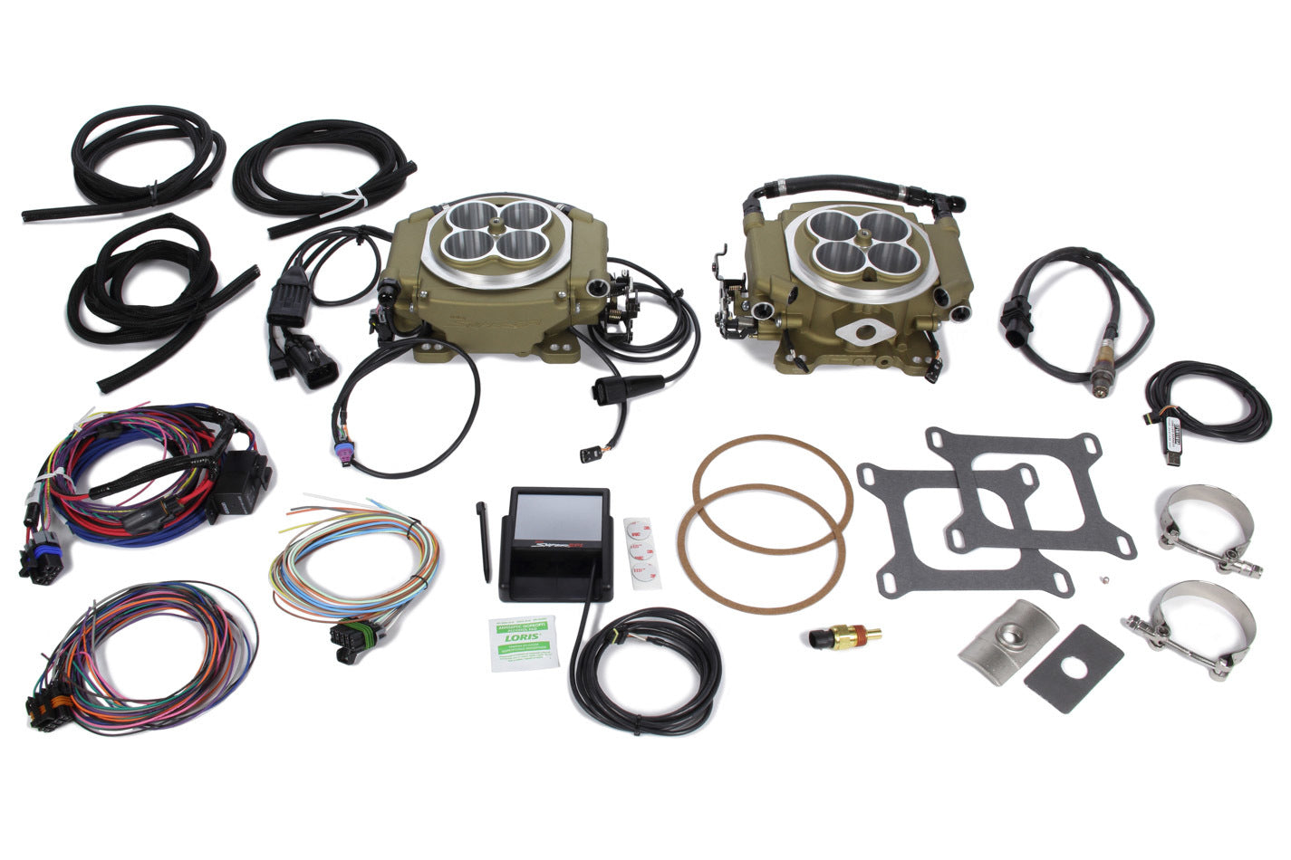 Holley EFI 550-533 Super Sniper 4150 2x4 EFI Kit - Gold Holley EFI 550-533