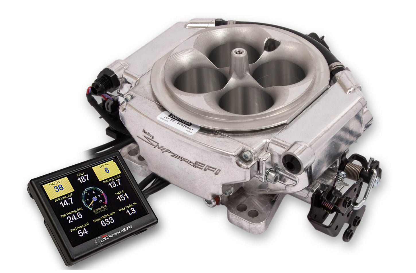 Holley EFI 550-540 Sniper EFI Xflow System 900 CFM Shiny Finish Holley EFI 550-540