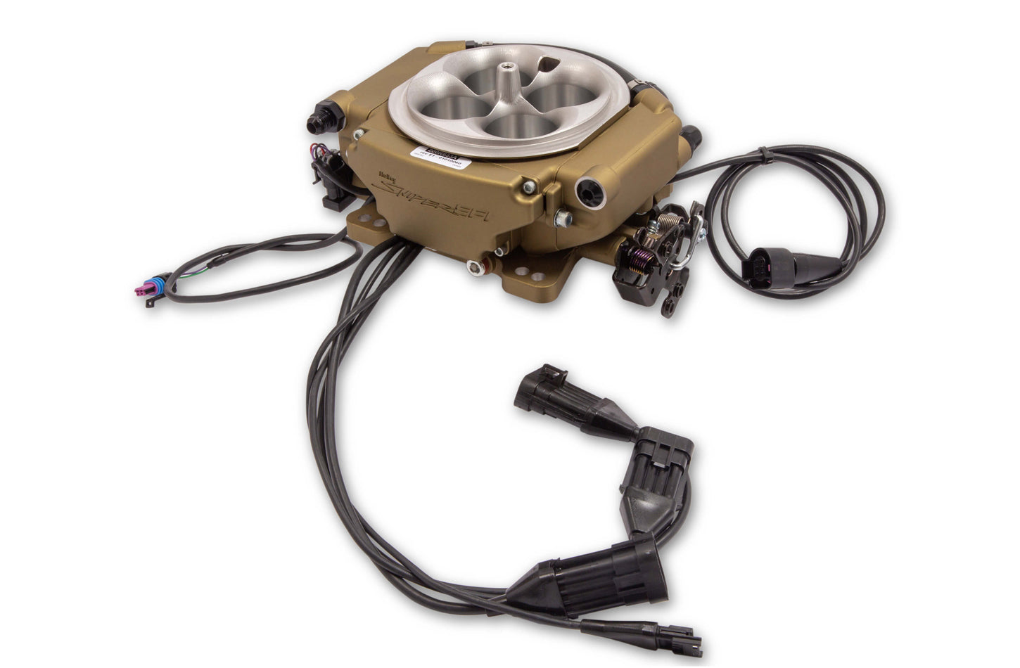 Holley EFI 550-542 Sniper EFI Xflow System 900 CFM Gold Finish Holley EFI 550-542
