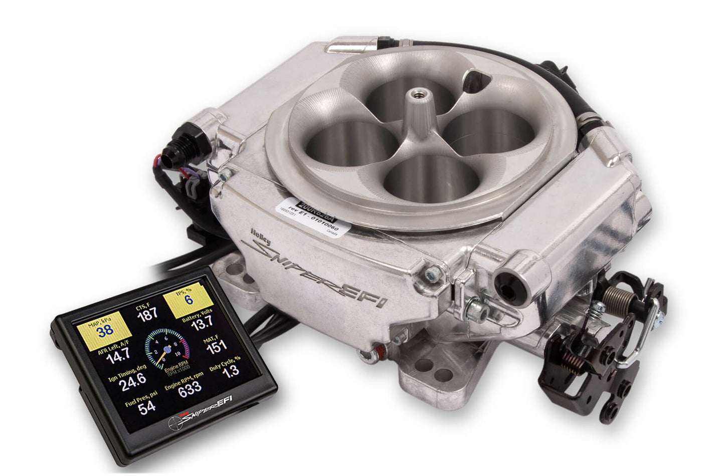 Holley EFI 550-544 Sniper EFI Xflow System 900 CFM Shiny Finish Holley EFI 550-544